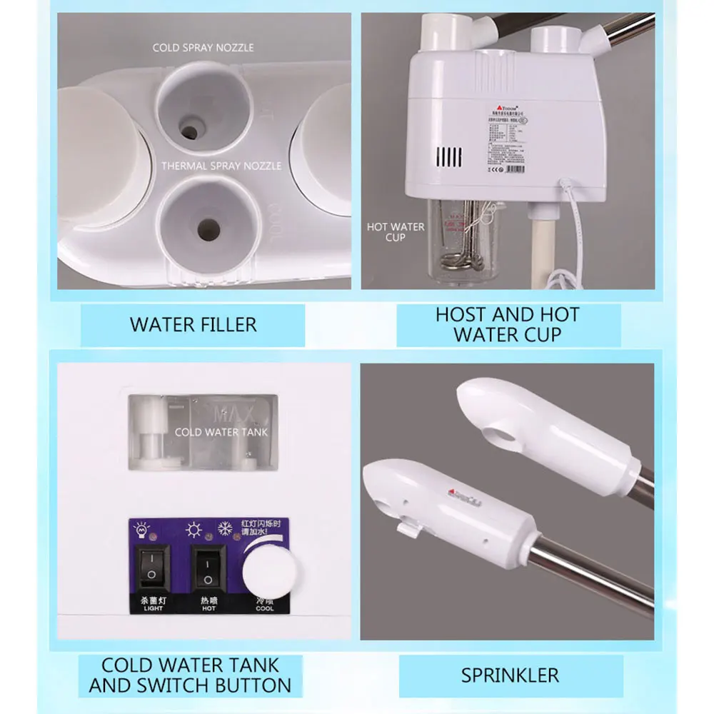 Аппарат для горячего и холодного распыления салона красоты паровой аппарат лица