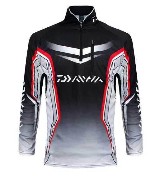 

Фирменная футболка Daiwa Fishing jerse, дышащая, с длинным рукавом, для отдыха на природе, для рыбалки, с защитой от ультрафиолета для рыбалки