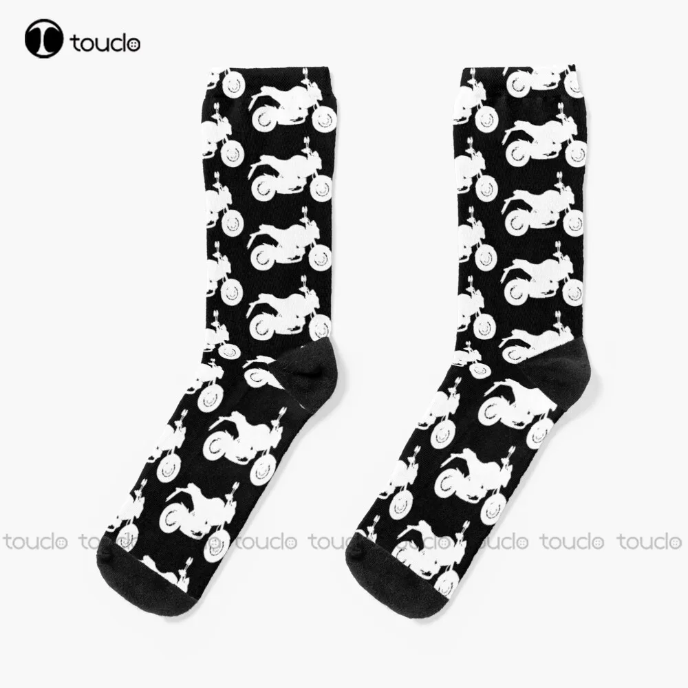 

Grom Msx125 Girls Bike Cut - White Motorbike Custom Motorcycle Socks Socks Men Personalized Custom Unisex Adult Teen Youth Socks