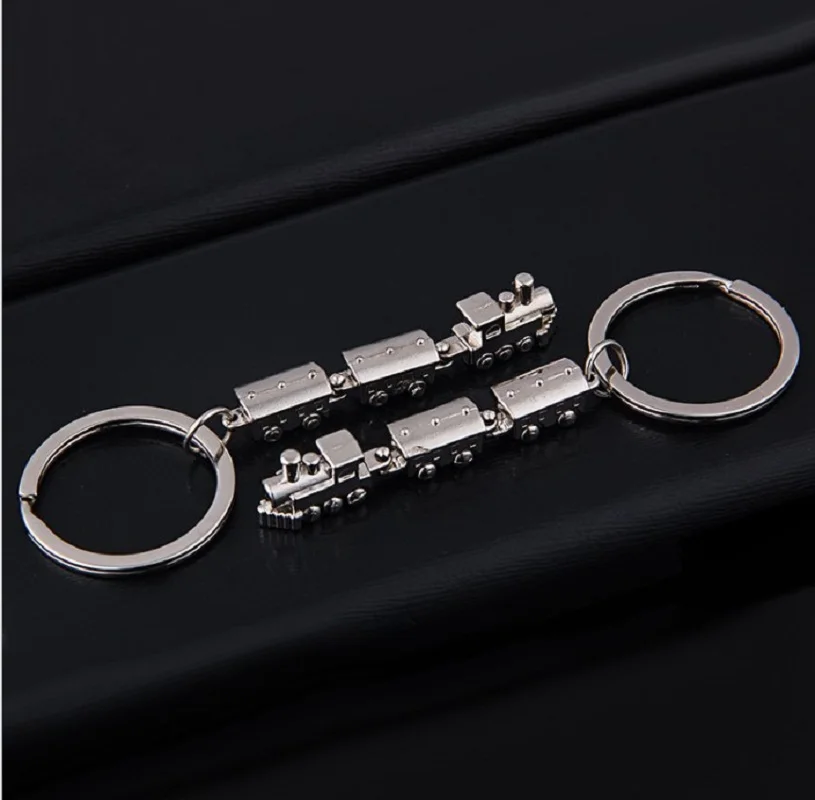 Новинка 2019 модная модель мини поезда брелоки из сплава металлический брелок