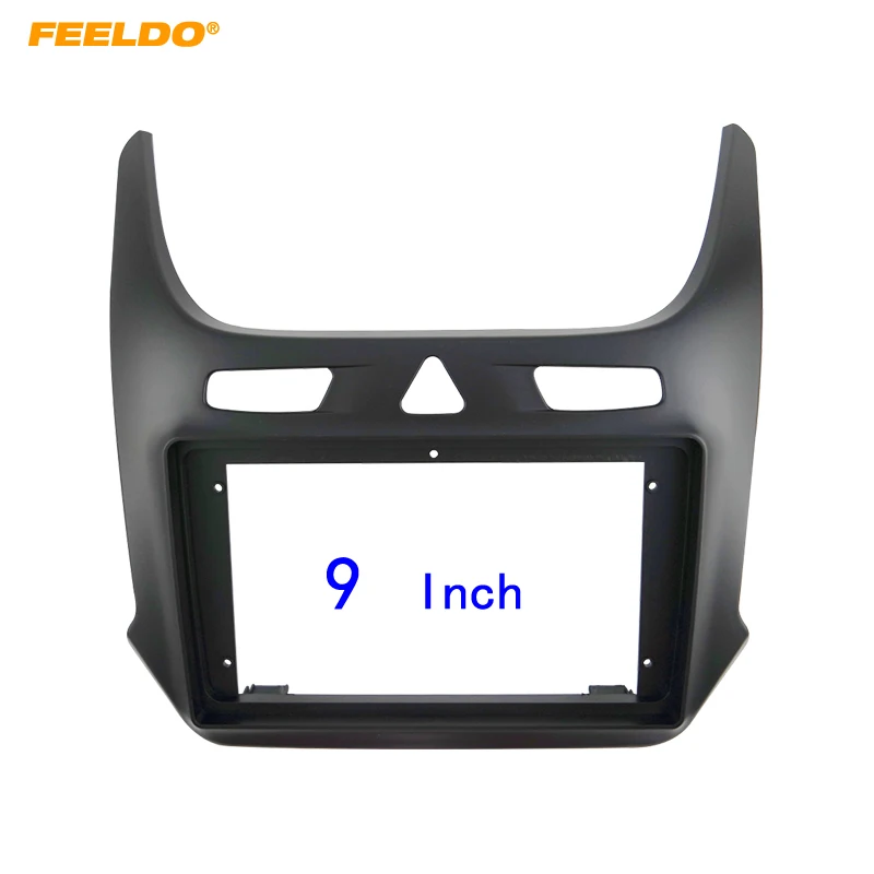 

FEELDO Car 2Din Audio Face Plate Fascia Frame For Chevrolet Cobalt 2016+ 9" Big Screen Radio Stereo Panel Dash Mount Refitting