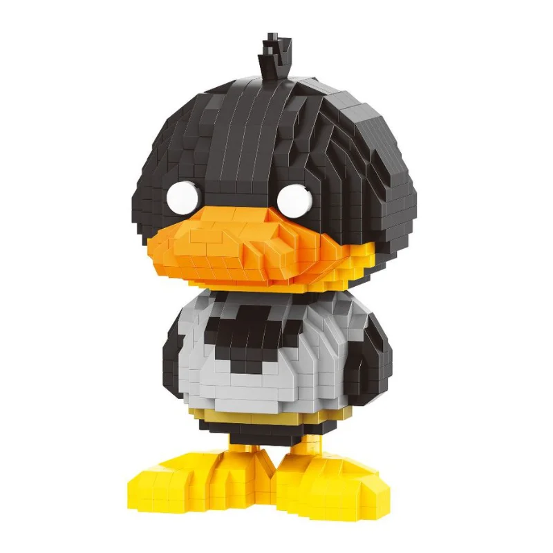 

737pcs 18132 Balody Mini Blocks Batduck Cartoon Diamond Block Hero Duck Model Anime Action Figure Girls Gifts Toys for Children