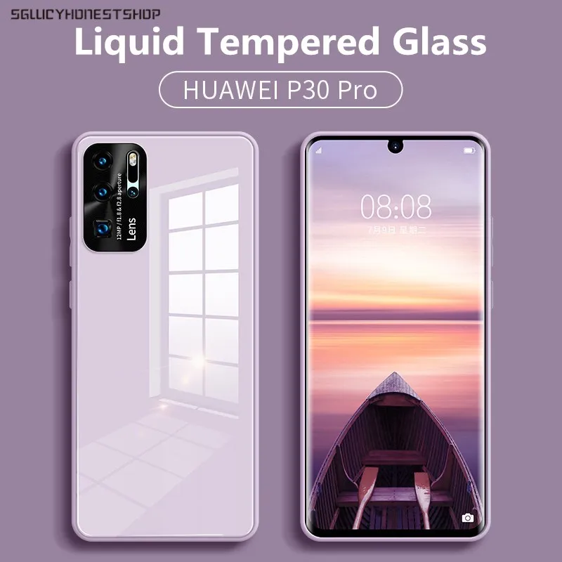 Чехол из закаленного стекла для HuaWei P40 Pro Plus P30 Mate 40 Nova 7 SE металлическое Защитное