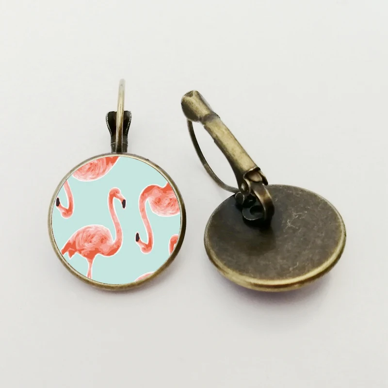 Лидер продаж 2020 милые розовые серьги для пар с фламинго подарок на день Святого