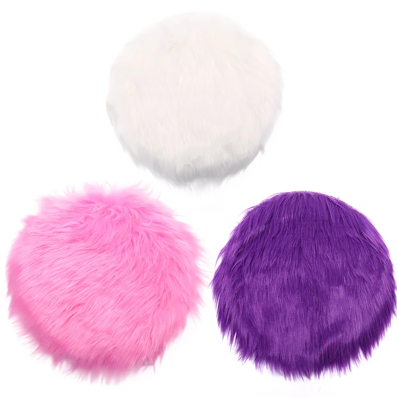 

Solid Color Warm Wool Round Cushion Stool Pad Thickening Dining Chair Cushion Anti-Slip Seat Mat Chair Mat Pad High Quality