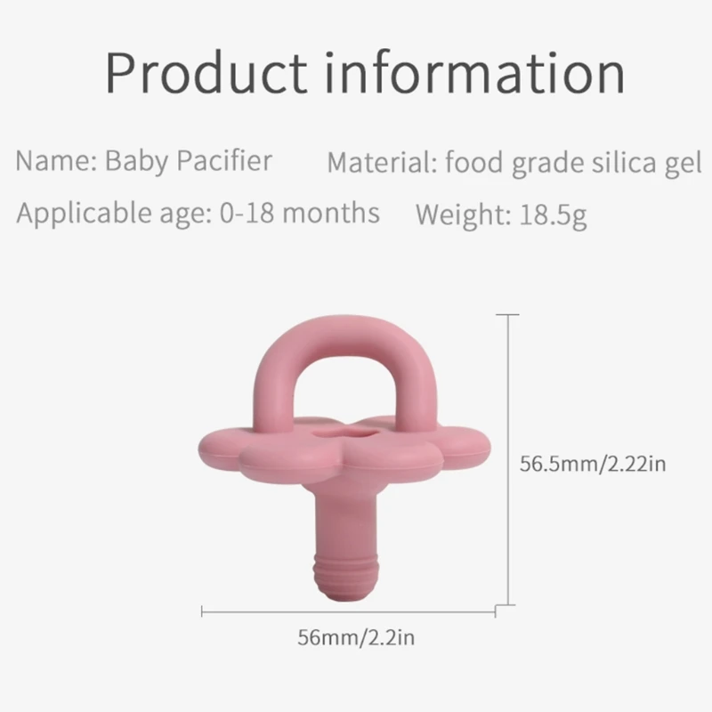 

Baby Silicone Pacifier Infants Bite Chew Supplies Newborn Comfort Appease Nipple Dummy Pacifier Soother Teether Nursing