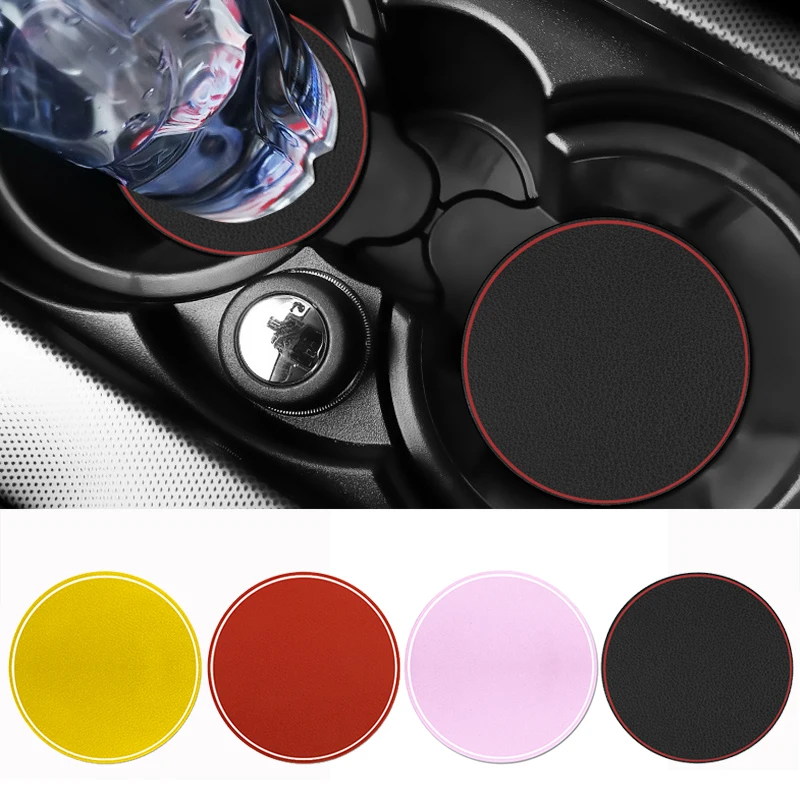 Автомобильный держатель для бутылки с водой нескользящий коврик кожаный Toyota camry