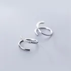 Посеребренное кольцо OBEAR с маленькой застежкой для ушей, с фианитами, плотно Упакованные мини Двойные серьги