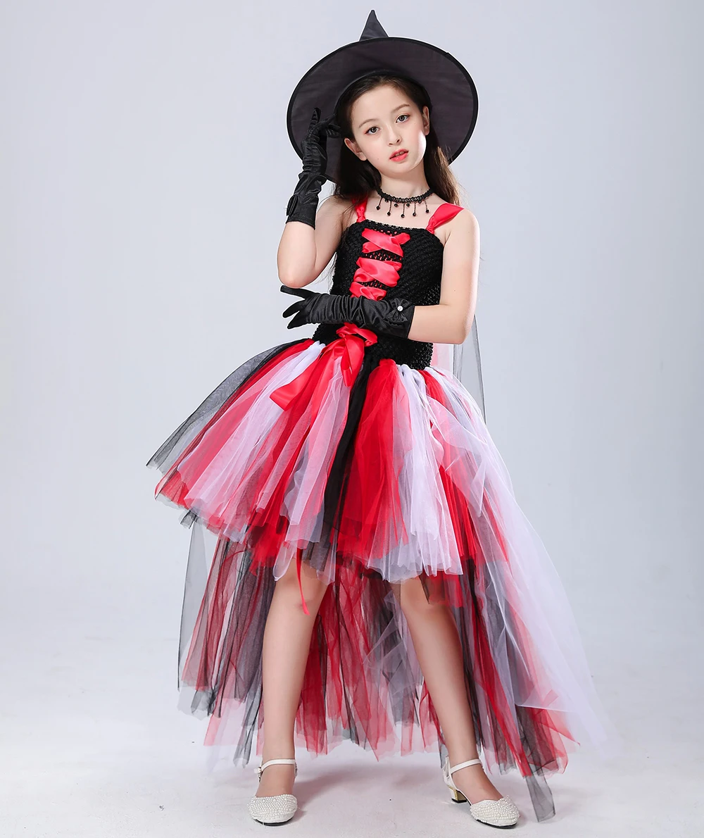 Модное платье-пачка для девочек Элегантный осенний костюм принцессы сцены