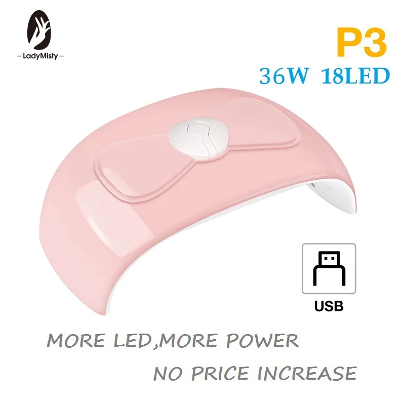 18 светодиодов лампа для ногтей машина отверждения 36 Вт УФ светодиодная сушки