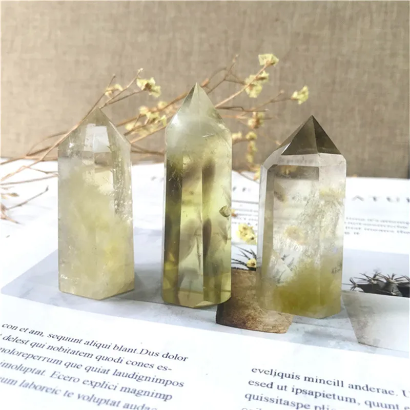 

1 шт. натуральные кварцевые кристаллы, лечебные камни, ювелирные изделия, дымчатый цитрин, палочка, точка для украшения дома