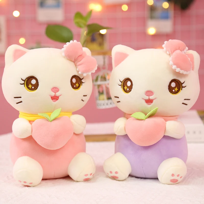 

2021 2021 Kawaii плюшевая кошка пушистая мягкая кошка Мягкая кукла милая кошка плюшевые детские игрушки на день рождения девочки Рождественский п...
