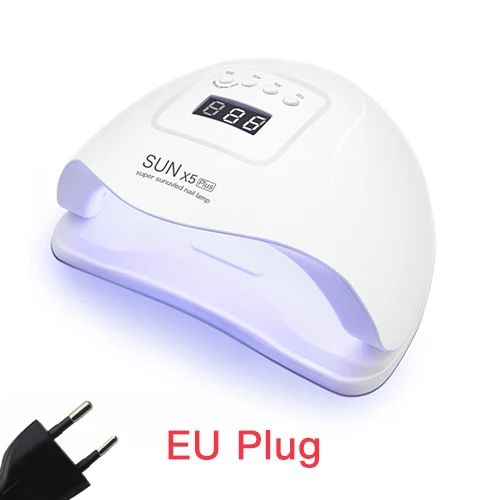 EU Plug 80 Вт SUN 5X Plus УФ светодиодный светильник для ногтей, Сушилка для ногтей, лампа для маникюра, гель-светильник, сушильные лампы для всех видов гель-лака - Цвет: EU Plug