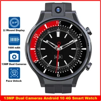 new high quality 4g smart watch men 64gb 13mp dual camera 1600mah 2 1 android 10 os watch phone gps business android smartwatch