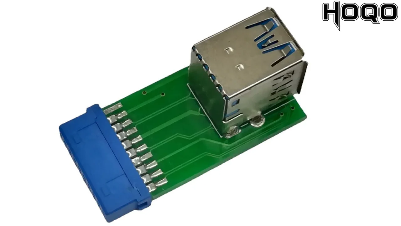 

PC Internal USB 3.0A Female 19Pin to USB 3.0 female Adapter 20-pin Motherboard Female Plug To USB3.0 Female Port