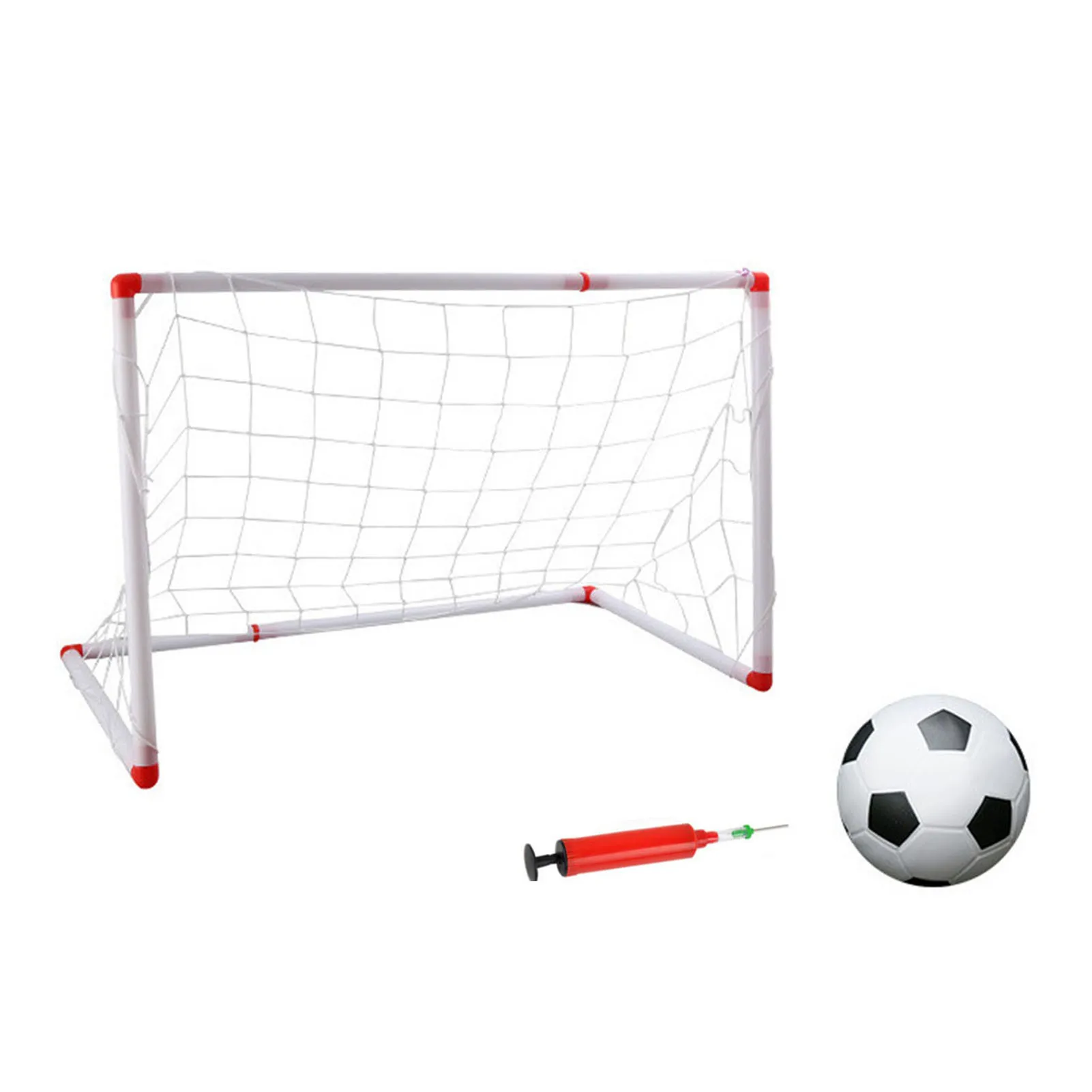 

Портативная Детская футбольная гола Дверь ворота детский футбольный мяч насос для помещений и детей спортивные игры для помещений и улицы ...