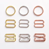 100pcs 6 20mm metal bra o rings sliders hooks bikini connectors underwear strap adjuster buttons diy clothing sewing accessories