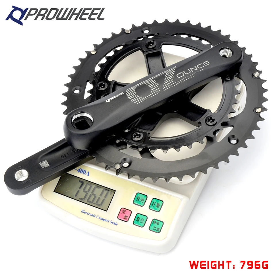 Коленчатый комплект с двойной звездочкой PROWHEEL 53T-39T 170 мм коленчатый механизм 130 BCD
