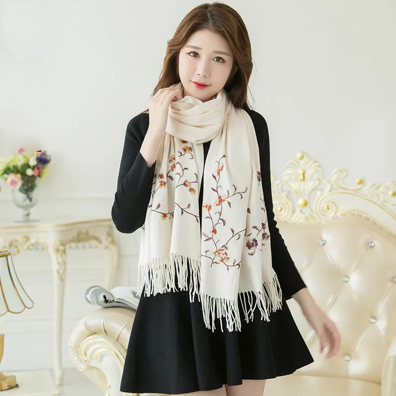 2020 Classical Plaid Warm Autumn Winter Wool Scarf Women Shawl Cashmere Scarfs For Female Lady Wide Lattices Long Wrap Blanket | Аксессуары