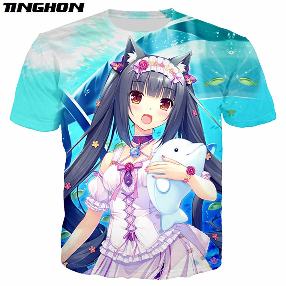 Худи игровое Nekopara с 3D принтом для мужчин и женщин кофта бега аниме девушки