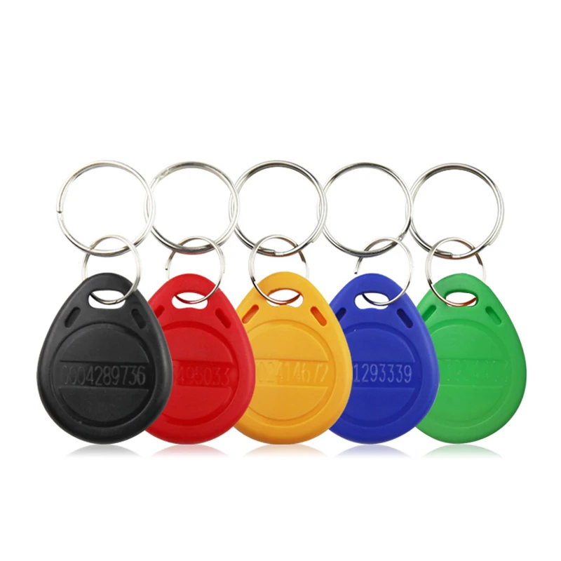 KinJoin 10Pcs 125khz ID Badge Keyfob RFID Tag Tags llavero Porta Chave Card Sticker Key Fob Token Ring Proximity Chip | Безопасность и