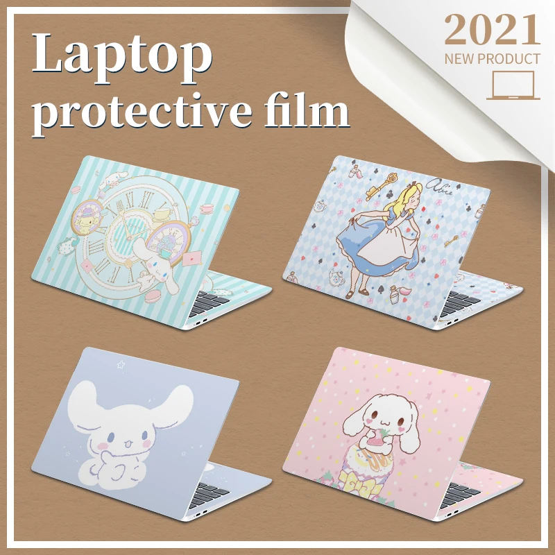 DIY Laptop Sticker Notebook Skin Sticker Laptop Cover Cute cartoon Decal Compatible with 13.3"/14"/15.6"/17" for HP/Dell/Lenovo