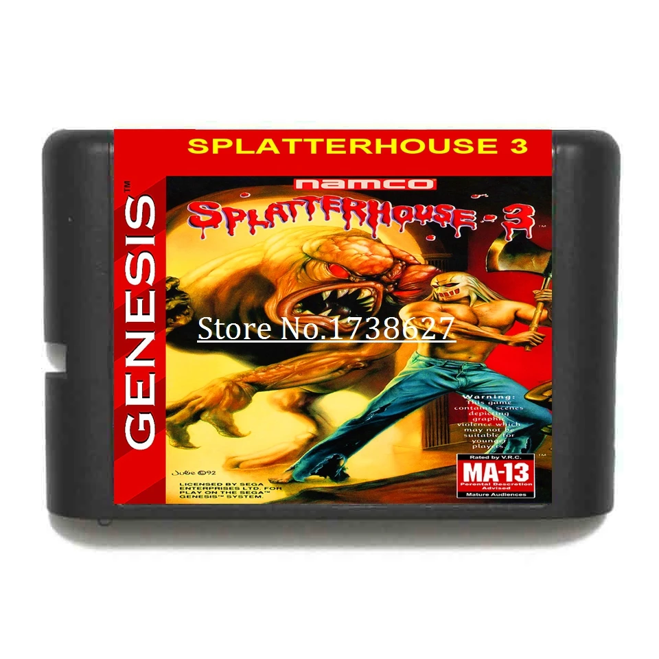 Splatter House 3 16 бит игровой Картридж для Sega MegaDrive &amp Genesis системные консоли |