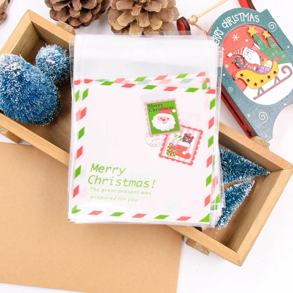 20p Merry Christmas 1 набор оленей и Санта-Клауса, рождественские подарочные коробки для конфет, упаковочные коробки для гостей, Подарочная сумка для рождественской вечеринки, Подарочный декор для детей - Цвет: 20p Merry Christmas