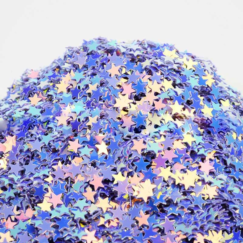 4 мм пятиконечная звезда лак для ногтей Блестки Кристалл грязь DIY ручной работы