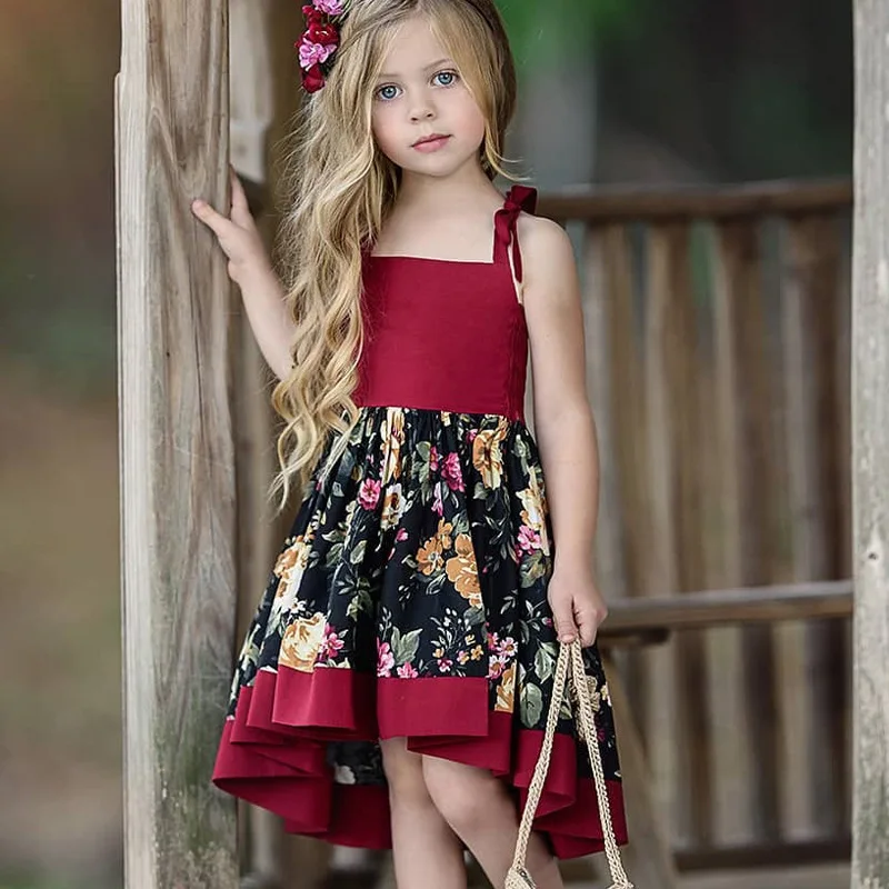 Toddler Kids Girl Lace Dress Party Pageant Dresses Baby Long Sleeve Fashion Flower Gown Children Girls Princess | Детская одежда и