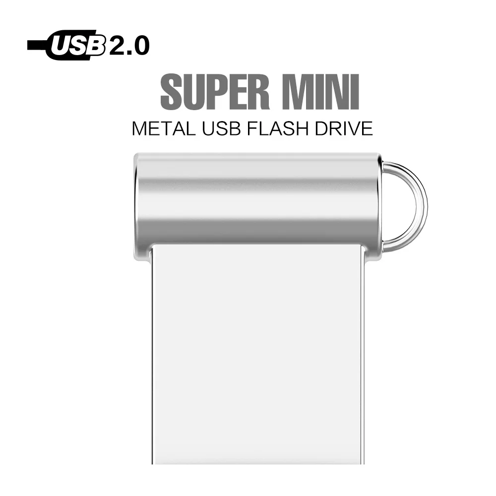Супер мини металлический usb флэш накопитель 64 ГБ 32 16 8 4 портативный 128 Гб карта