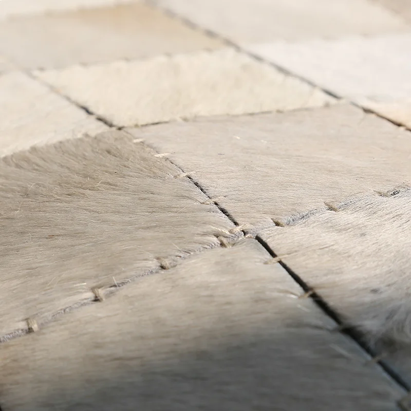 구매 200x300cm 고급 쇠가죽 채찍으로 치다 깔개, 순수한 흰색 색상 진짜 Natrual Cowskin 카펫, 거실 침실 장식 지상 매트