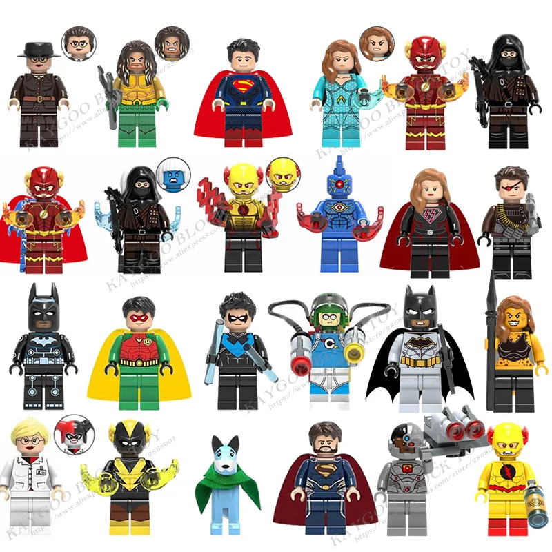 X0237 Legoings Одиночная продажа строительные блоки Супер Герои Аквамен Moives Черная