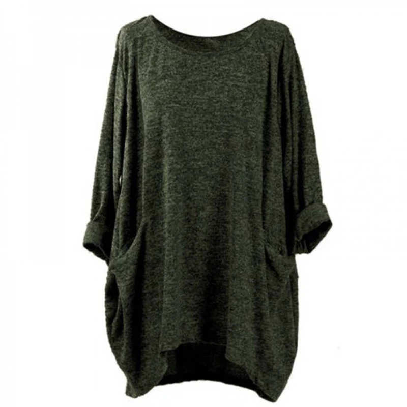 

Loose ladies women's T Shirt Summer Short Sleeved Casual Fashion Solid Color Long Versatile Top