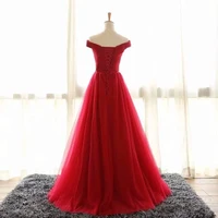off the shoulder tulle bridesmaid dresses long bridesmaid gowns red light yellow gray bridesmaid dresses