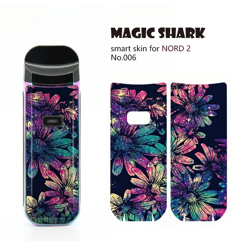 100% New Skull Evil Flag Flower Painting Lion Stereo Case Cover Skin Tape Sticker for Smok Nord 2 | Mobile Phone Cases &amp Covers