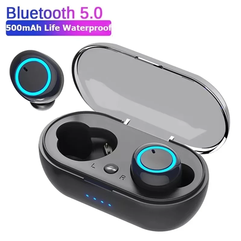 

Auriculares inalámbricos TWS con Bluetooth 2021, dispositivo de audio estéreo 9D con Control táctil y micrófono, deportivos,