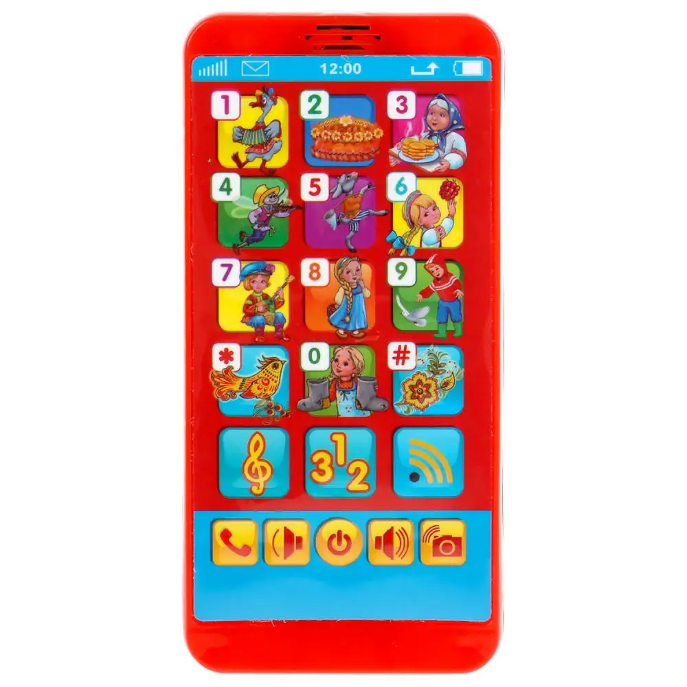 Музыкальный телефон Умка русские народные песни 10 народных песен Учим цифры