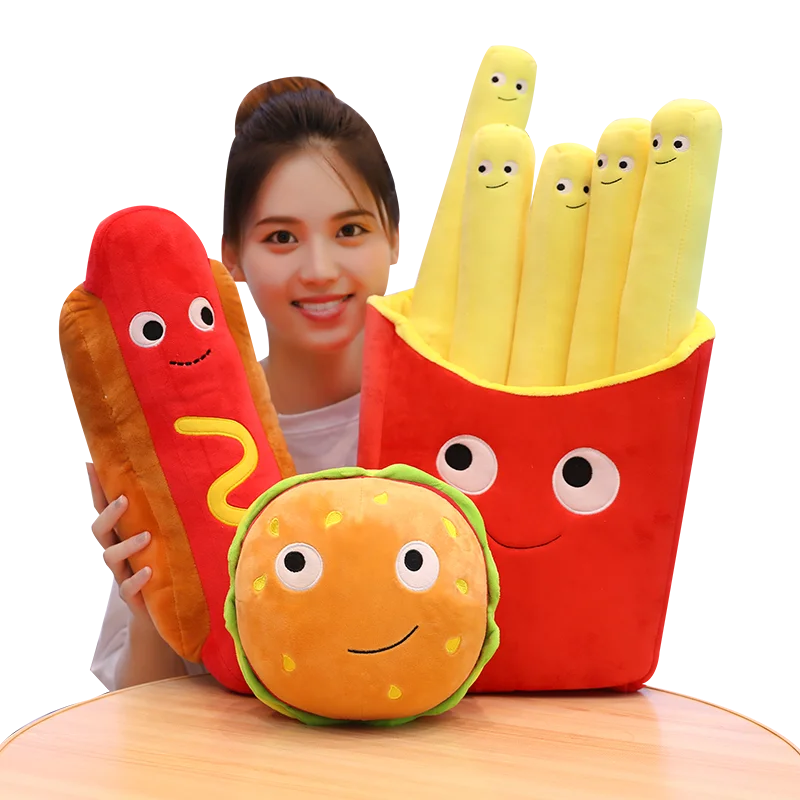 1 шт. смешная еда плюшевая имитация фаршированные закуски подушки реквизит