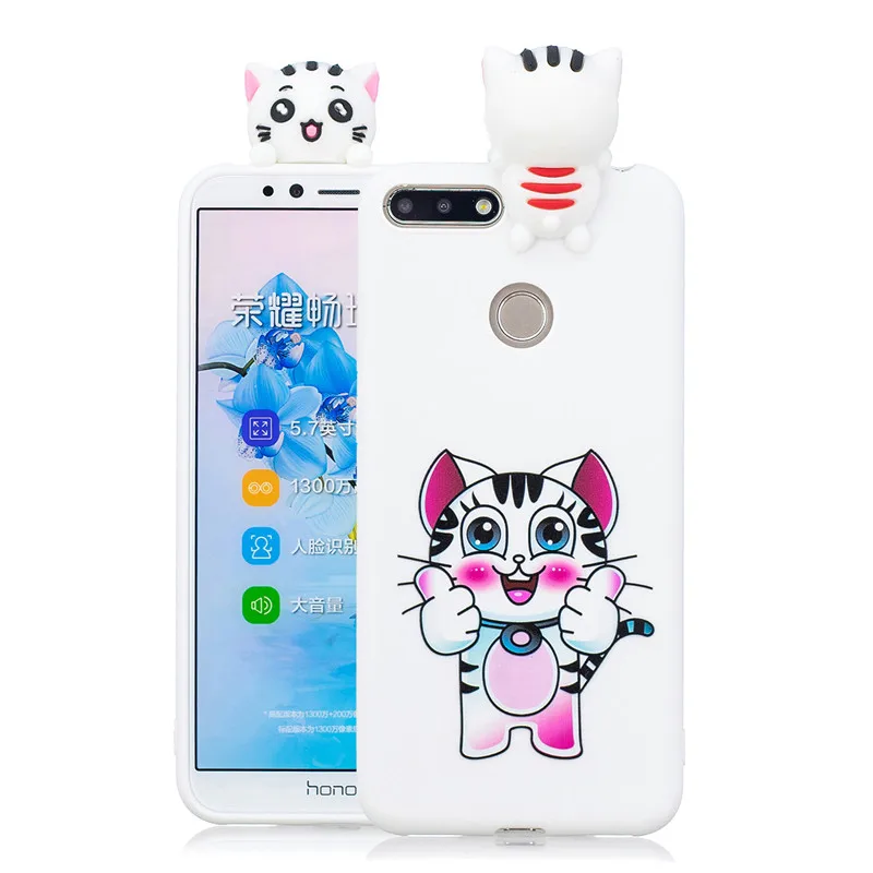 I 3D панда чехол с единорогом для huawei P Smart Honor 8 9 10 Lite Honor 10i 8A 8X8 S 7S 7A 7C Pro Мягкая силиконовая задняя крышка - Цвет: I