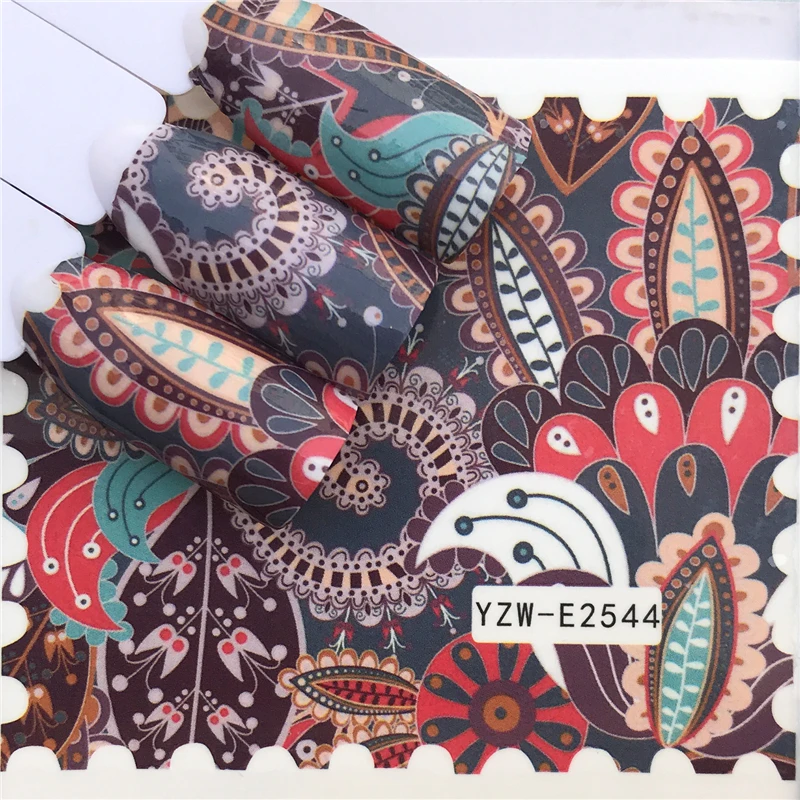 

YWZLE Nail Stickers Water Decals Character Nail Sticker Water Decals Transfer Nail Art Decoration Mix Designs Tips