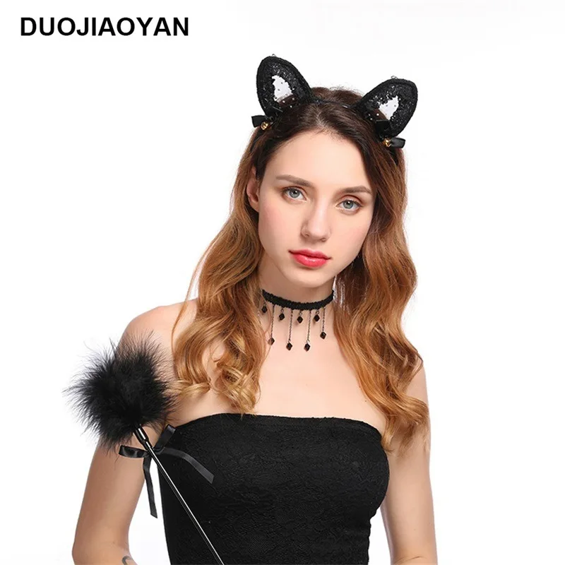 Распродажа маленький кружевной обруч с кошачьими ушками и кроличьими