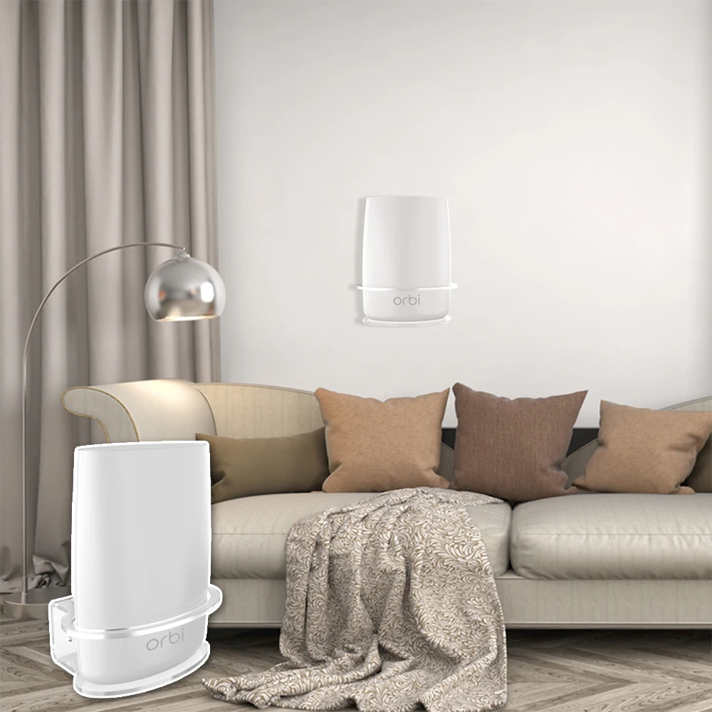 Бытовой прозрачный акриловый настенный крепкий кронштейн для Netgear Orbi WiFi маршрутизатор RBS40, RBK40, RBS50, RBK50, AC2200, AC3000