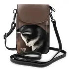 Сумка через плечо с мышкой, подарок, стильные женские сумки, кожаный деловой кошелек для студента