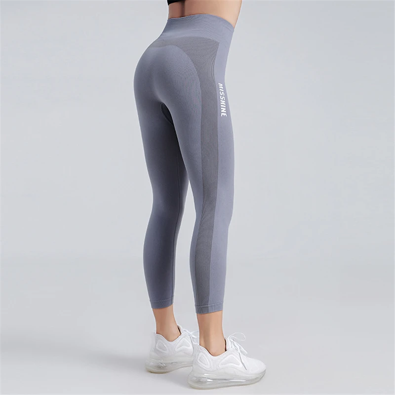 

QW Sports Leggings 3/4 Length for Women Gym Leggings Sport Joggers Women Fitness Leggings Legins Mujer Gym Fashion Pants