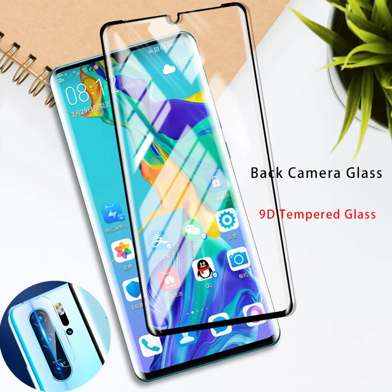2 в 1 9D защитное закаленное стекло для Huawei Y6 Pro 2019 Y7 Y5 2018 Защитная пленка экрана