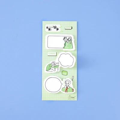 60 шт./компл., принт с героями мультфильмов Kawaii, Блокнот милый диалоговое окно наклейки постэто офисные школьные принадлежности, блокноты для художественного оформления ногтей, ручная работа милые студенческие стационарный - Цвет: 1