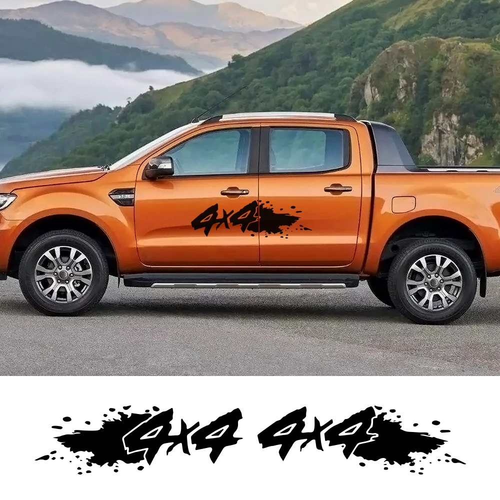2 шт. автомобильные наклейки 4x4 внедорожник пикап багажник для Ford Ranger Raptor Isuzu Dma Nissan