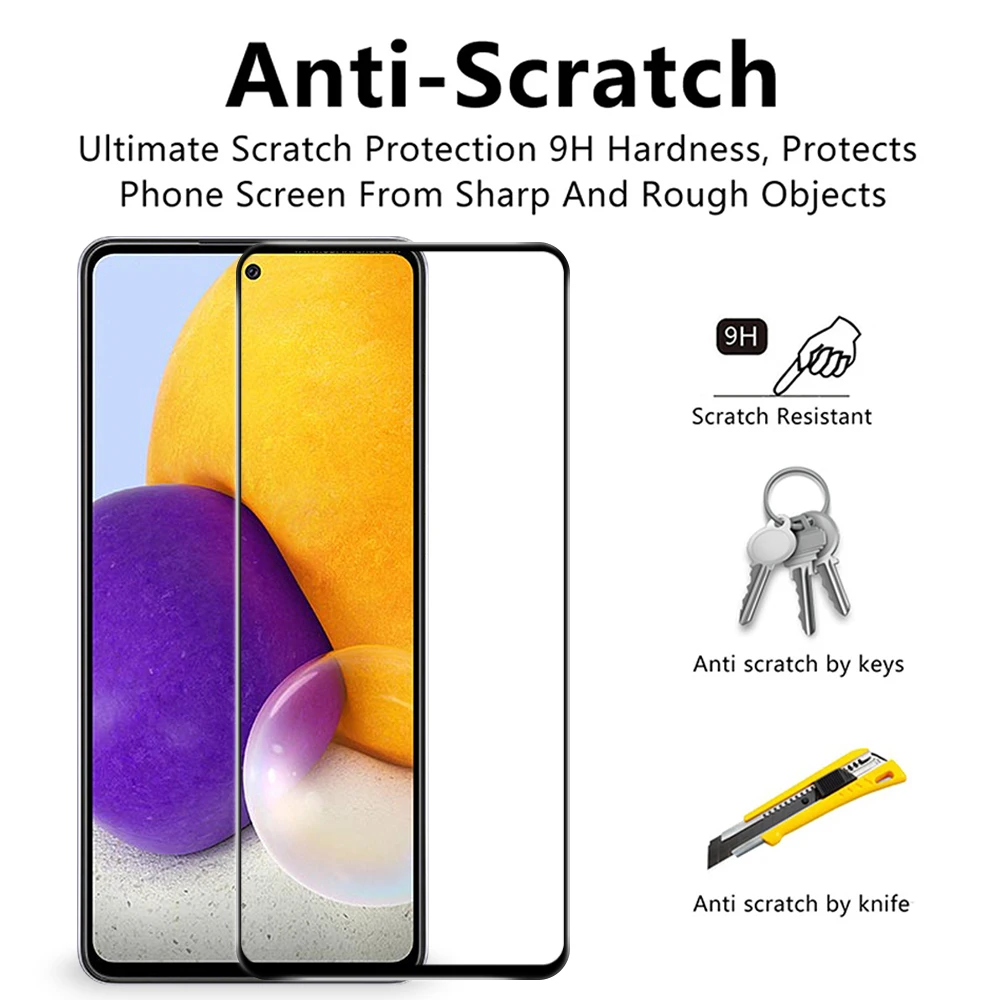 Screen Protectors For Samsung Galaxy A52 A72 A22 A12 A42 A51 A71 5G Tempered Glass For Samsung A 52 51 72 71 32 12 Glass Film