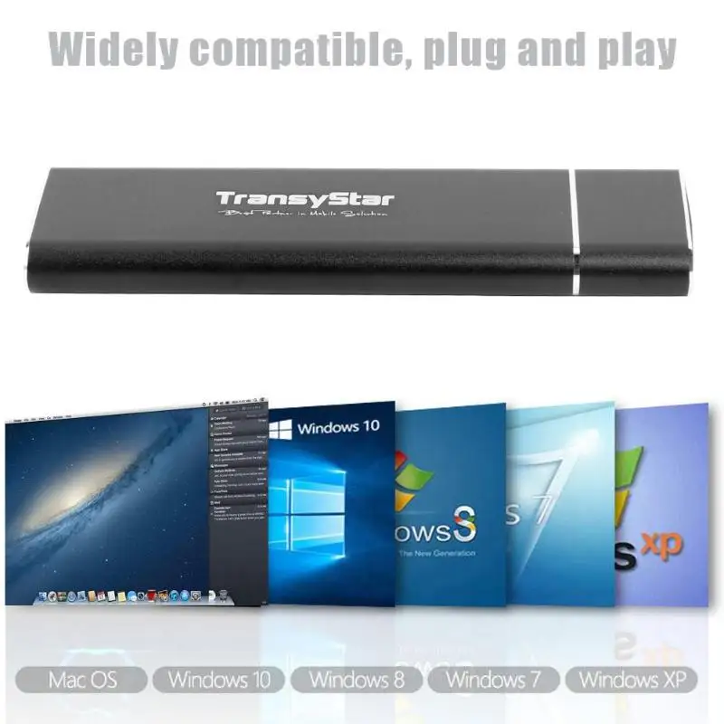 SSD USB3.1 Type C на M.2 M Key NVME для NGFF PCI портативный корпус жесткого диска внешний